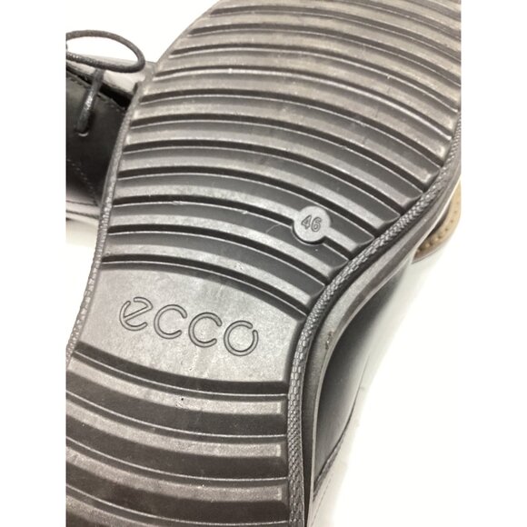 Ecco Mens Dress Shoes Black Leather Lace-Up Derby Style  Size 46, US 12*NWOB - Picture 12 of 14